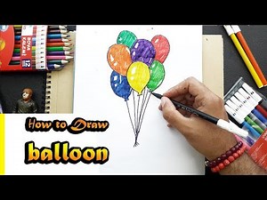 how to draw BALLOON | STEP BY STEP EASY // BALON NASIL ÇİZİLİR