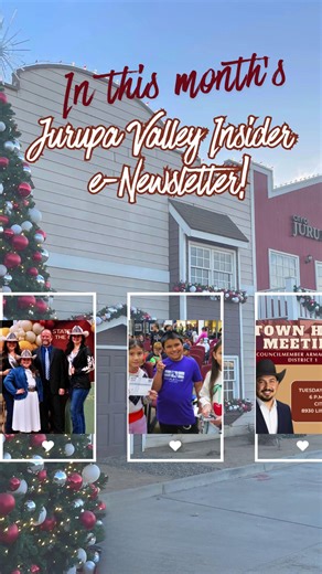 City Of Jurupa Valley on Instagram: "🎉 The December edition of Jurupa Valley Insiders is here! 🎉 Stay in the know with this month’s highlights, including our Tree Lighting Celebration, the District 1 Town Hall, a State of the City recap, and so much more. 👉 Check it out in our Bio or visit www.JurupaValley.org/News Don’t miss out—stay connected with everything happening in Jurupa Valley - SIGN UP TODAY!"