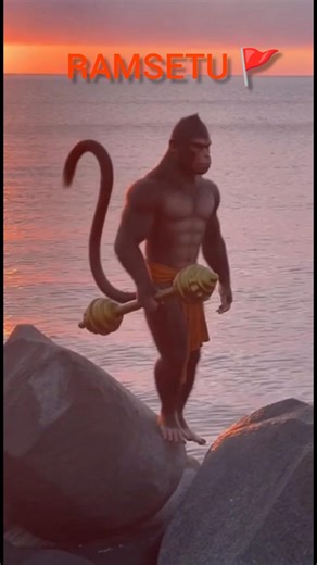 Asli Ram Setu ke Darshan! 🙏 Plane se dikhe Hanuman ji 🚩 #RamSetu