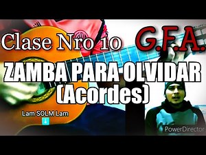 Clase de Guitarra Folklórica Argentina Nro 10-Como tocar "Zamba para Olvidar". Acordes-Rasgueo.