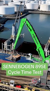 1.3M views · 15K reactions | Don't blink, you might miss it  Just how fast is the cycle time for the world's largest SENNEBOGEN material handler? (Hint: it's under a minute ⏲️) We pride ourselves on providing maximum uptime, shorter cycle times, and maximum efficiency for all our customers. Thinking of cutting your cycle times? Contact us today at sales@sennebogenllc.com or 704-347-4910 | Sennebogen - Americas | Facebook