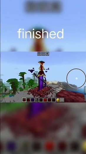 nether portal sword in Minecraft build