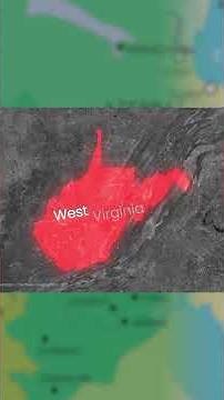 The Geography of Isolation:Why West Virginia is the Most Isolated State #westvirginia #shorts