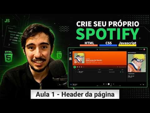 How to create your own Spotify with HTML, CSS, and JavaScript | Header (#1)