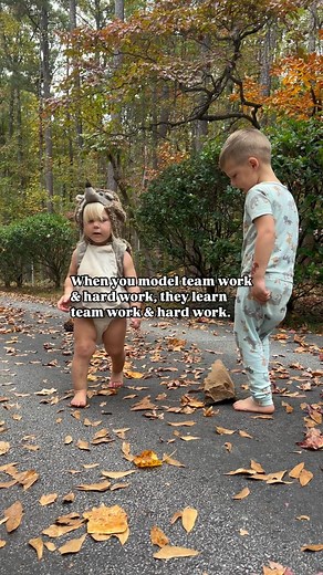 713K views · 4.3K reactions | It was 8:00 in the morning; they were already moving rocks and plants around and Sarah wanted to do everything by herself but Taylor kept telling her, “Teamwork makes the dream work, Sissy bear.” 梁 (and yes, Taylor is still in his nighttime pull up because he woke up and ran outside to play with us 﫶) | Allie Allen | Facebook