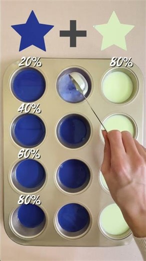 Blue + Neon Yellow = The Secret to Periwinkle?! 😱✨ | Satisfying Color Mixing #shorts