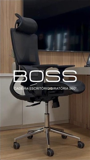 Cadeira de Escritório Ergonômica Giratória 360° Boss - BEL