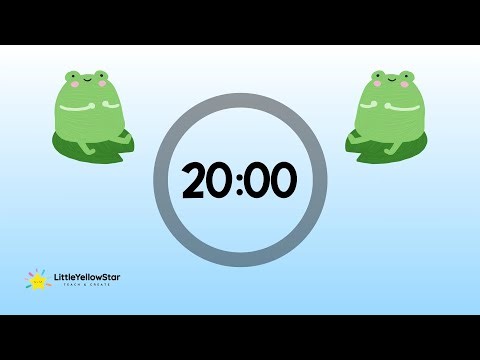 Cute Frog Timer – 20 Minute Countdown With Chill Music | Classroom Timer For Kids