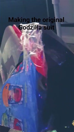 making Godzilla suit #the man in the suit