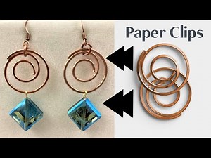 Paper Clip Earrings You Can Make in Minutes - DIY Paper Clip Beaded Earrings - BeeBeeCraft Beads