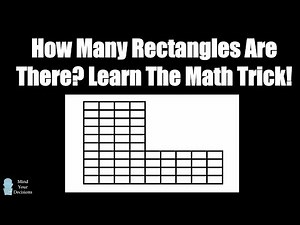 Solved On TV In Only 10 Seconds! Trick To Count Rectangles Quickly