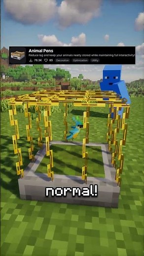 This Animal Pen Mod Stops Minecraft Lag Completely