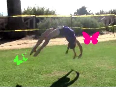 Gymnastics Lesson: How To Do A Round Off Back Handspring With Coach Meggin!