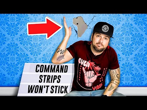 3M Command Strips 5 Reasons they wont Stick & Peel Paint off walls.How to Fix this