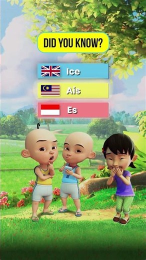 🇲🇾 : Kak Ros minta tolong Upin dan Ipin untuk beli ais. 🧊😄#UpinIpin #PerbezaanKata #SahabatSelamanya