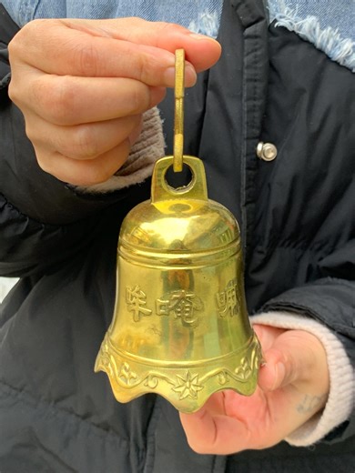 Copper Feng Shui Bell Wind Chime Wealth Lucky Garden Hanging Decor Gift - Etsy