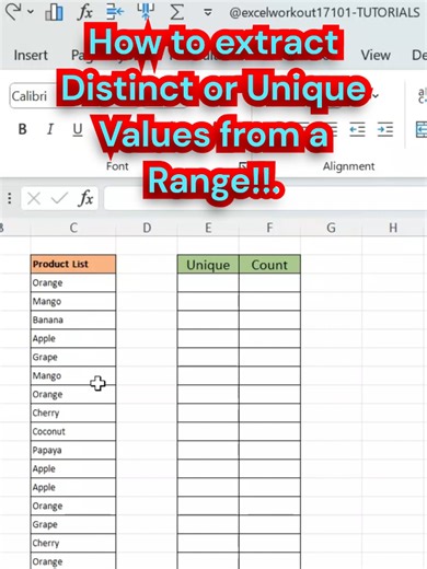 Excel Workout on TikTok