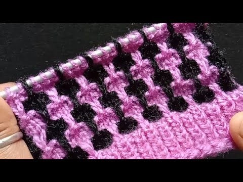 दो रंगों का ख़ूबसूरत स्वेटर डिज़ाइन/Two Colour Sweater Design For Women Cardigan And Baby Dress