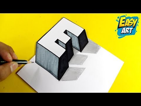 HOW to Draw 3D LETTERS LETTER E 🔴 How to Draw 3D LETTERS ► Draw BEAUTIFUL 3D letters