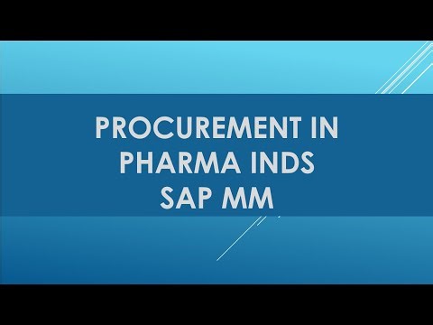 SAP MM in pharma industry | sap in pharma companies | pharmaceutical sap | sap in medical industry