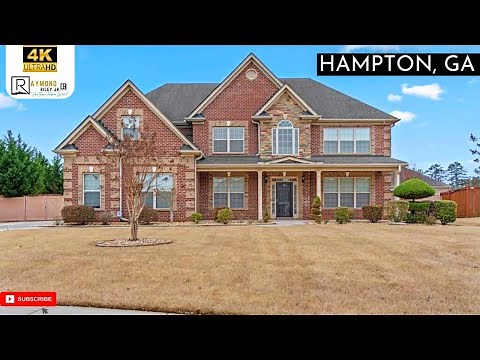 Beautiful Two Story Home for Sale in Hampton GA - 5 Bed, 4.5 Bath - 3 Car Garage - Atlanta Suburbs