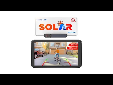 Review: AUTO-VOX Solar Wireless Backup Camera | 5” 1080P Dual View, Easy 2-Min Install
