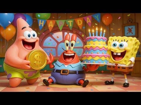 Mr. Krabs’ Birthday Surprise! 🎂💰 SpongeBob & Patrick Go Wild 😂 | Funny SpongeBob Animation