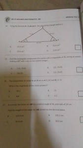 GR 12 ADVANCE MATHEMATICS M2MODULE TEST 2Using the formula A ... | Filo