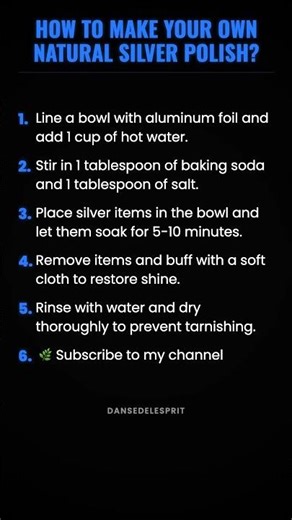 How to make your own natural silver polish? #ad (Verify Info)