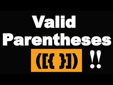 Valid Parentheses Solution - حل المسألة البرمجية