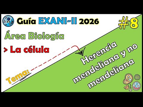 Curso EXANI II 2026 Biología La célula: Herencia mendeliana y no mendeliana #8