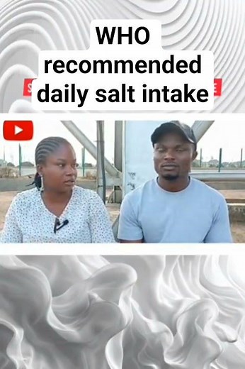 WHO recommended daily salt intake #healthyeating #foodscience