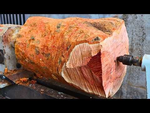 Amazing wood turning - An incredibly bold and beautiful idea with stunning results on the lathe.