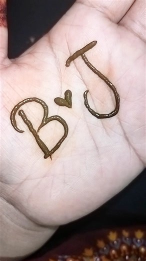 B❤️J Letter Tattoo Mahendi Design🫰#viralvideo#mehndi#henna#art#youtubeshorts#ytshorts#growth#shorts