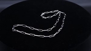 Sterling Silver Paperclip Chain: Adjustable Lariat Necklace - Etsy