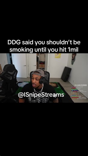 DDG said you shouldn’t be smoking until you hit a mil #ddg #fyp