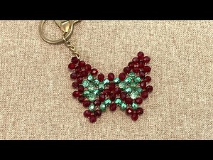 DIY Beaded Butterfly Keychain | Easy Step-by-Step Tutorial 🦋✨