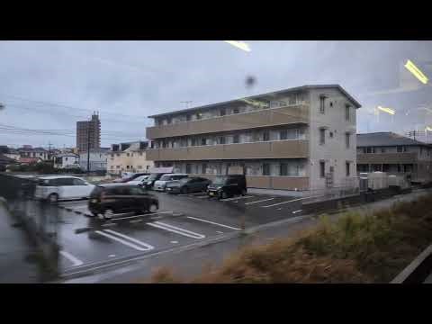 20251109 山陰本線 ８２４Ｄ 左側車窓（その１） 下関⇒小串 【人丸～滝部 運転再開】