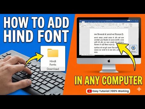 How to Add Hindi Fonts in Any Computer