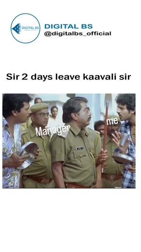 Digital BS | Employee: ‘Sir 2 days leave kaavali…’ Manager: Expression unlocked 😐 . #socialmediamarketingagency #contentcreation #freshers... | Instagram