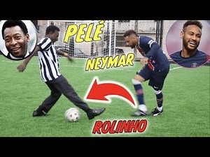 PELÉ vs NEYMAR - JOGO REAL!! QUEM GANHOU??