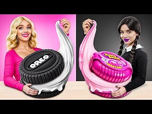 Wednesday vs Barbie Cooking Challenge | Pink vs Black Cake Decorating Battle by Turbo Team