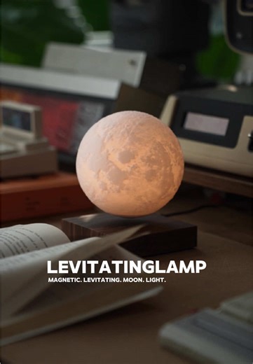 Magnetic Levitating Moon Light for Futuristic Decor