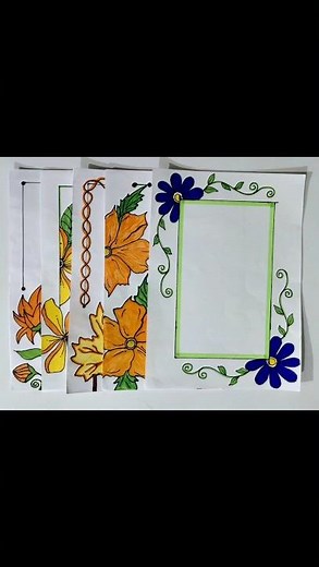 5 Easy and beautiful border designs