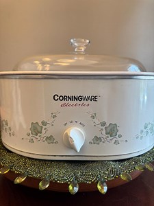 Vintage Corelle Corningware Electrics • 6 QT Oval Ivy Crock Pot Slow Cooker Roaster • Callaway SCO-150 - Etsy Australia