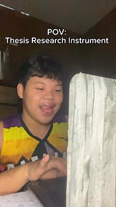POV: Thesis Research Instrument | Friendly Reminder