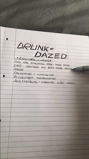 ENHYPEN drunk-dazed lyrics