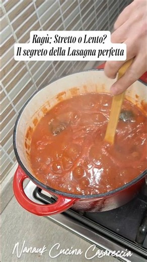 Ragù stretto o Lento? Lasagne perfette #recipe #food