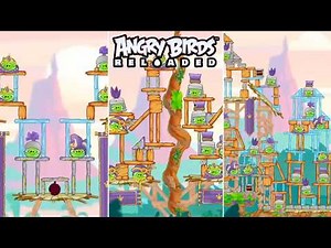 Angry Birds Reloaded Golden Island Wall of Pigs Branch Out Part 1