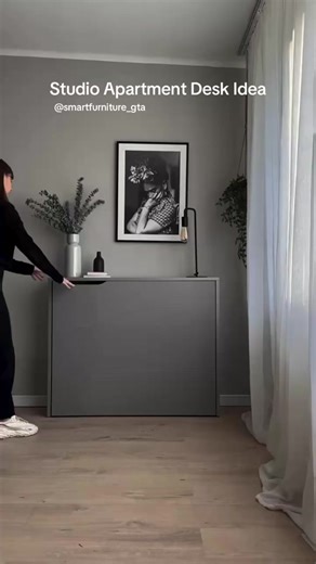 Space-Saving Foldable Wall Desk for Tiny Apartments and Small Spaces